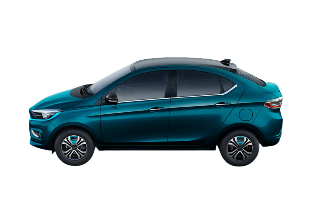 Tata Tigor EV Colors Teal Blue